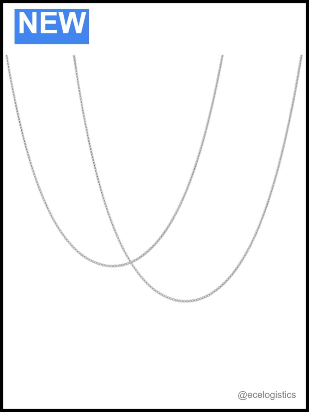 Sterling Silver Box Chain Necklace 1mm Thin Dainty Spring Ring Italy 22" 30"